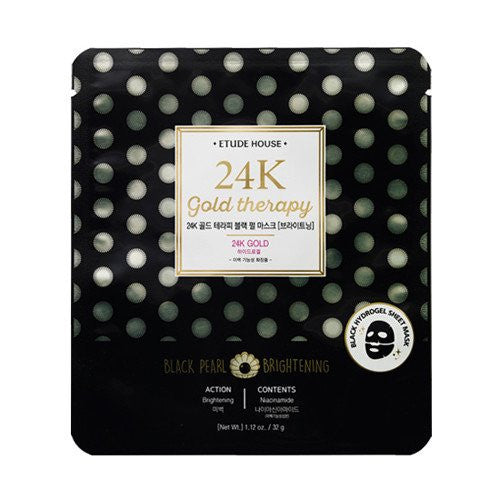 24K Gold Therapy Black Pearl Mask [Brightening]
