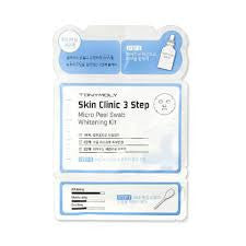 Skin Clinic 3 Step Micro Peel Swab Whitening Kit